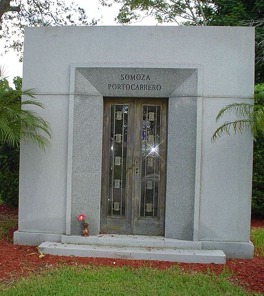 The Somoza family mausoleum