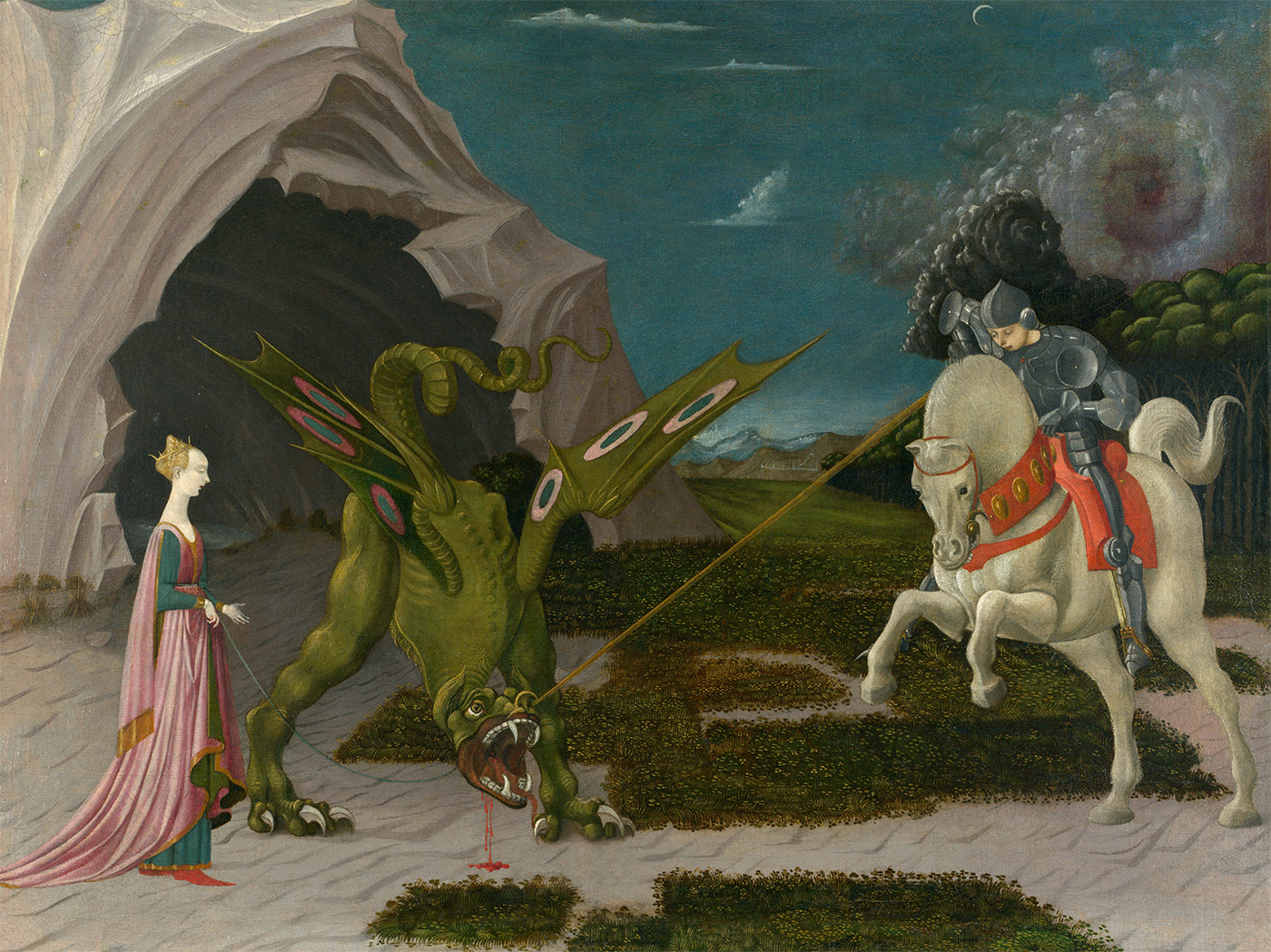 Saint George and the Dragon, by Paolo Uccello, c.1470. (akg-images/National Gallery, London)