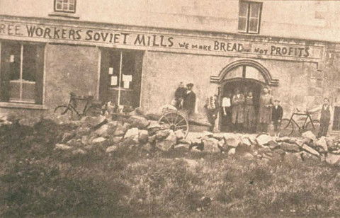 Striking for better working conditions and equal pay, the attendants and patients of Monaghan asylum took over the hospital and hoisted a red flag.  