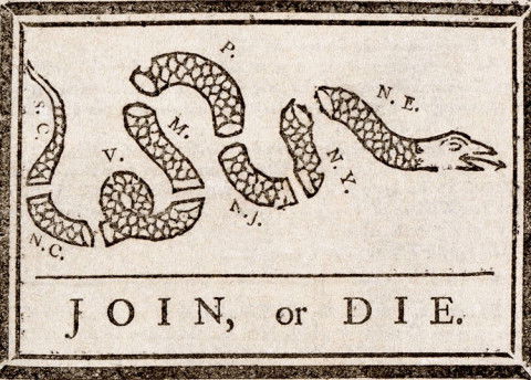 The First American Political Cartoon | History Today The First American Political Cartoon | History Today
