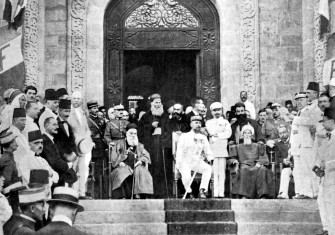 Proclamation of Greater Lebanon in Beirut, 1920.