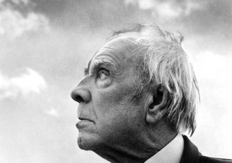 Head in the clouds: Jorge Luis Borges in Palermo, Sicily, 1984.