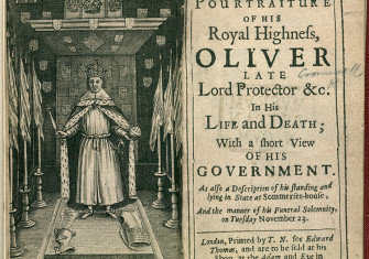 The Pourtraiture of His Royal Highness, Oliver, 1659.