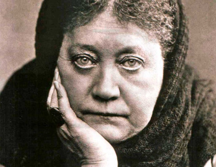 Helene Blavatsky, founder of theosophy, 1889.