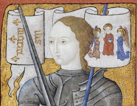 depiction of Joan of Arc, late 15th century.