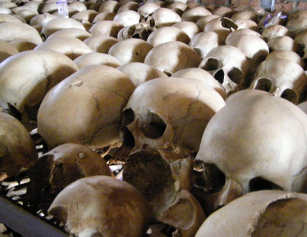 Human remains at the Kigali Genocide Memorial in the Rwandan capital, 29 March 2010. configmanager (CC BY 2.0)