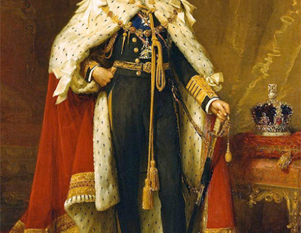 Full-length portrait in oils of George V