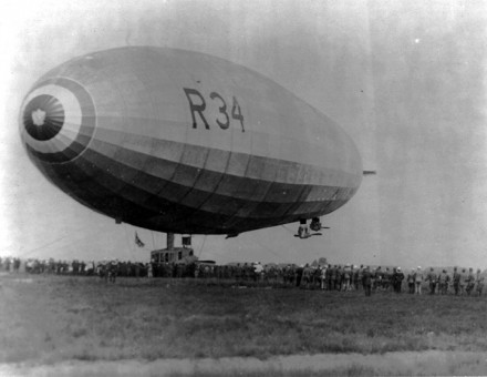 R34 landing at Mineola on 6 July 1919