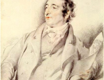 Pencil sketch portrait of Thomas Rowlandson by George Henry Harlow (d. 1819), currently in the National Portrait Gallery, London.