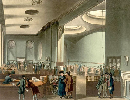 The Subscription Room in the early 19th century.