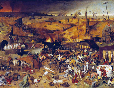 The worst? The Triumph of Death by Pieter Bruegel the Elder, c.1562