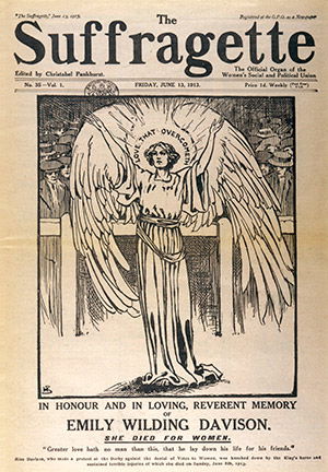 'The Suffragette' of June 1913, dedicated to the memory of Emily Davison