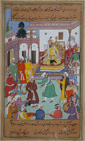 Timur giving orders to the General Assembly for a campaign against Georgia, 1595 - 1600