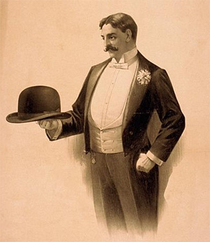 Man wearing a tuxedo, c.1896 (Library of Congress)