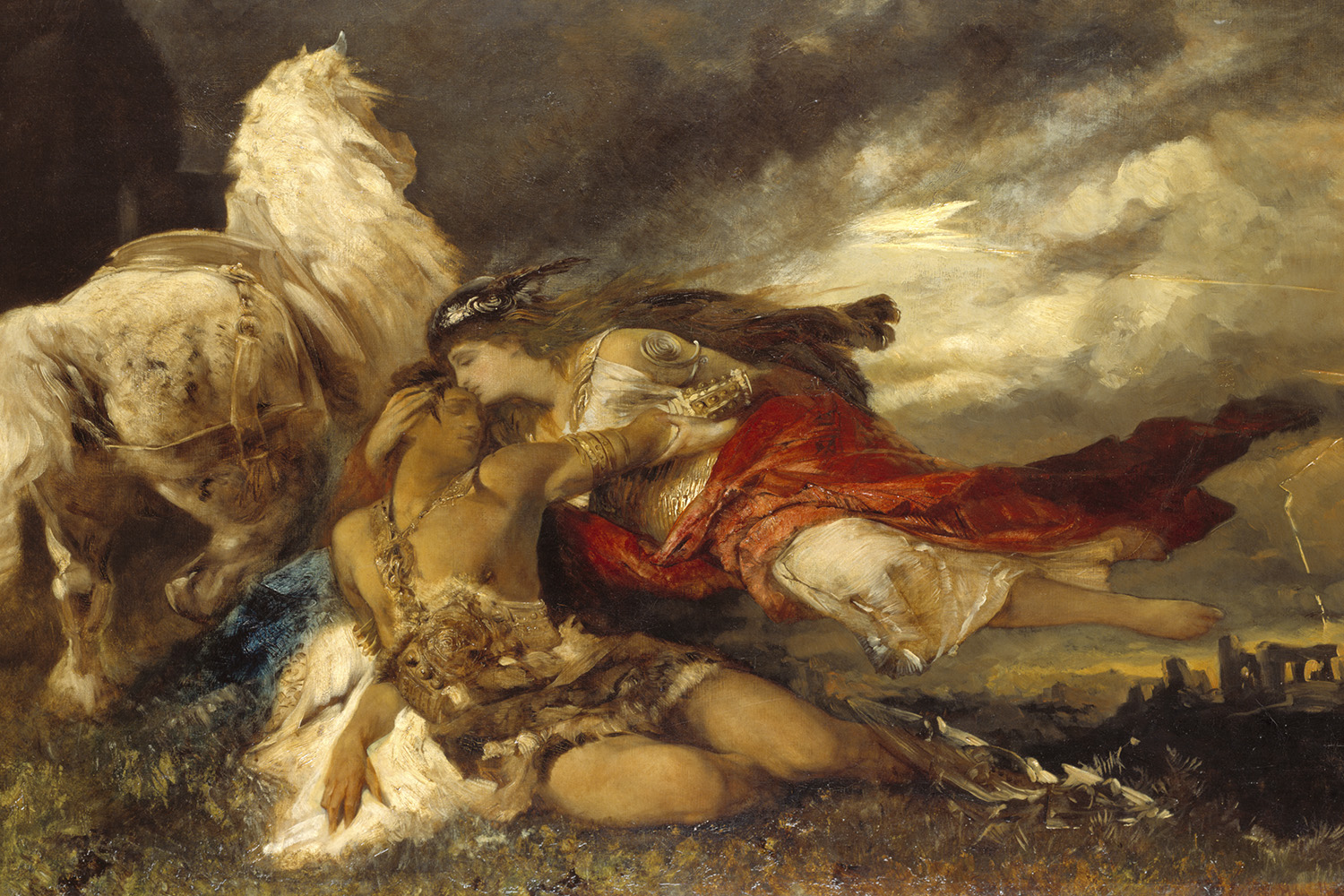 Valkyrie and a Dying Hero by Hans Makart, c.1877.