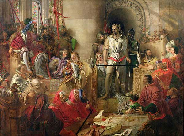 The Trial of William Wallace at Westminster, by Daniel Maclise