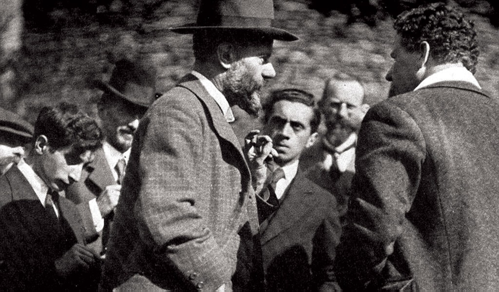 Max Weber (in foreground), 1917. Alamy.