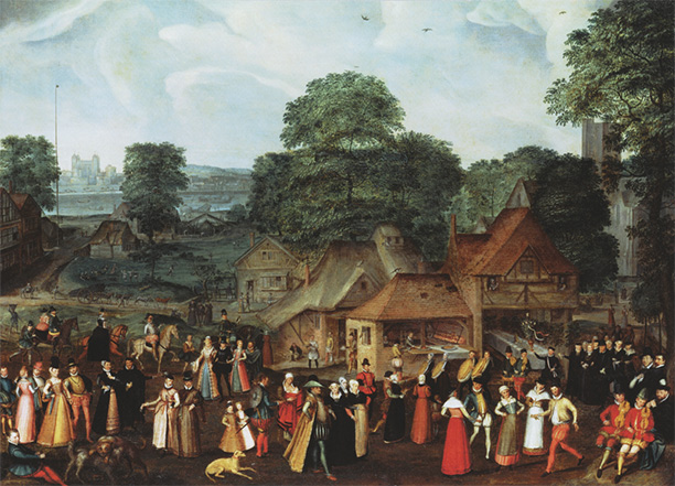 A wedding feast, c. 1569.