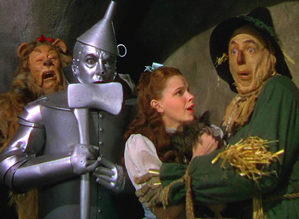 Blown away: a scene from The Wizard of Oz