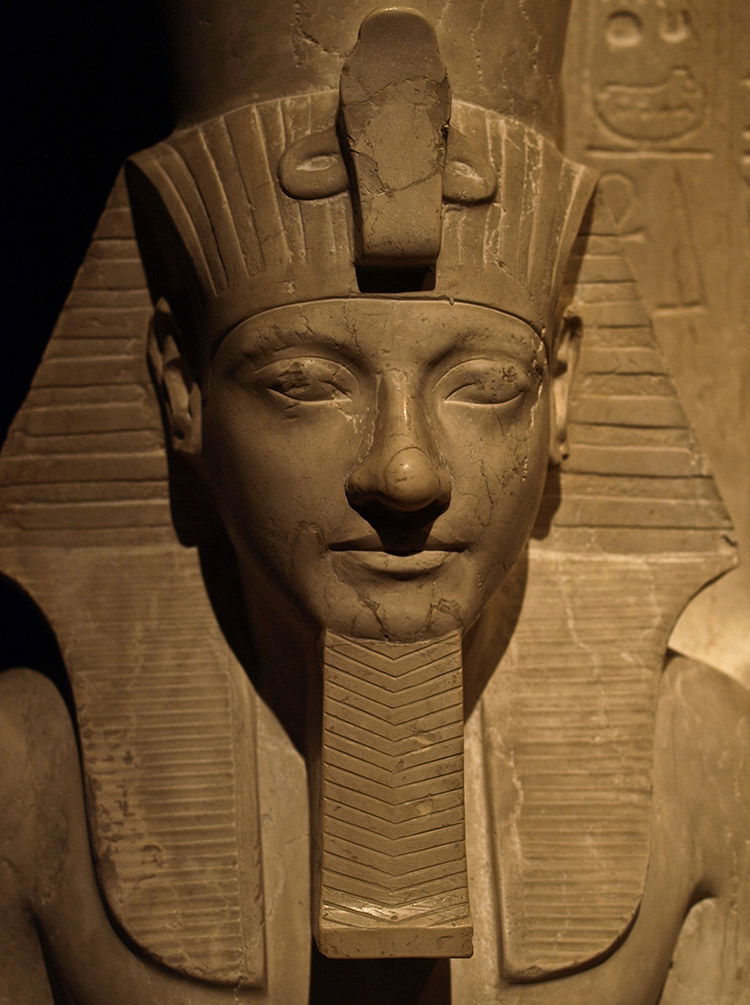 Detail of a statue of Horemheb, Kunsthistorisches Museum, Vienna.