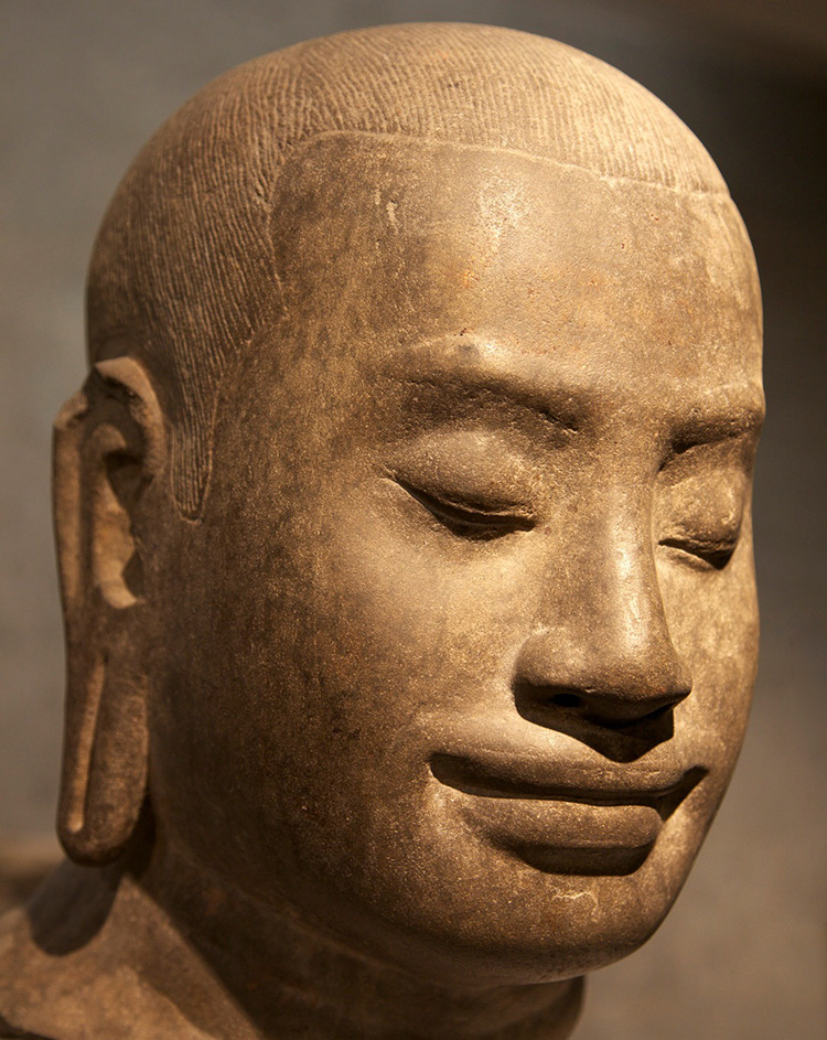 Bust of Jayavarman VII, Musée Guimet, Paris.