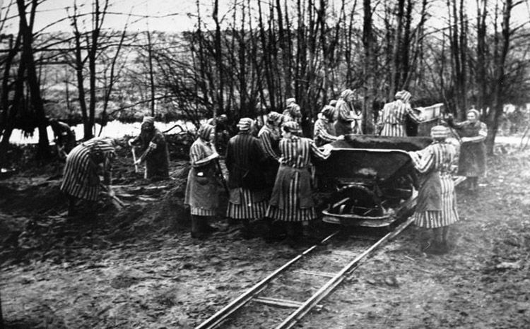 Prisoners at Ravensbrück.