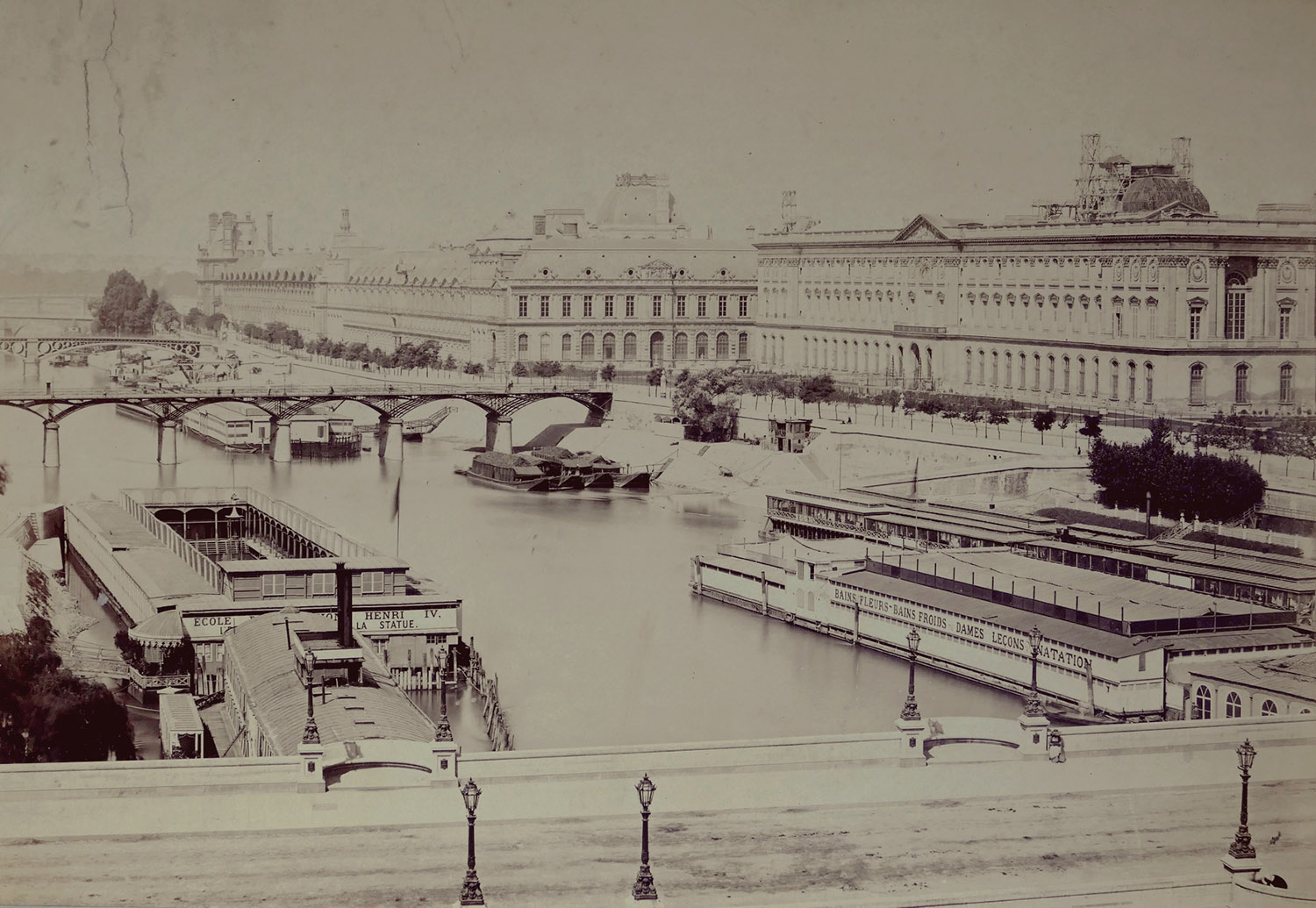 École de natation Henri IV, Paris, 1870.
