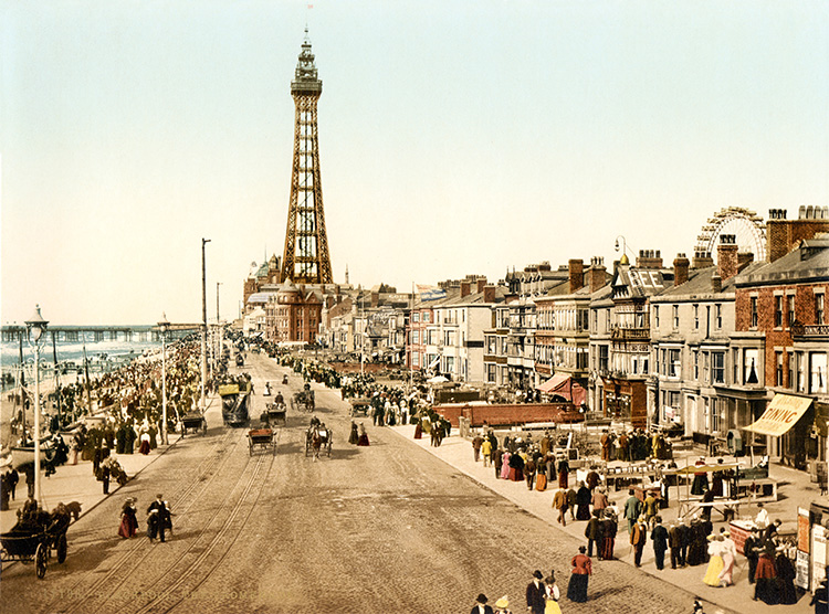 The promenade, Blackpool, c.1898.