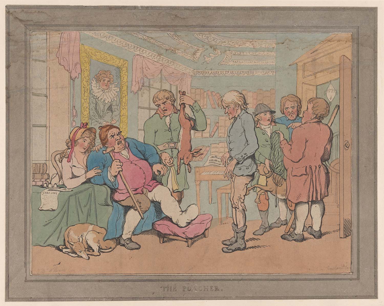 The Poacher, by Thomas Rowlandson, 1806.