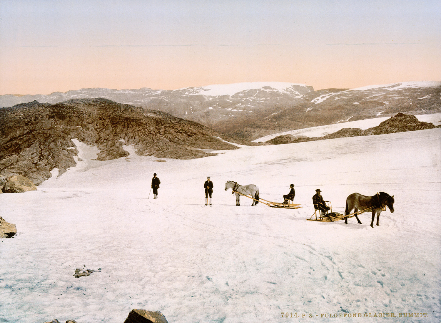 Folgefonn Glacier, Hardanger Fjord, Norway, c.1897.