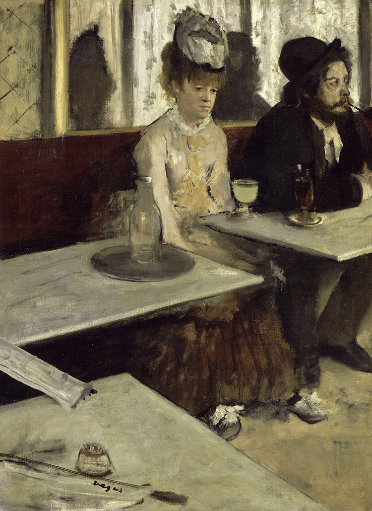 In a Café, Edgar Degas, 1873.