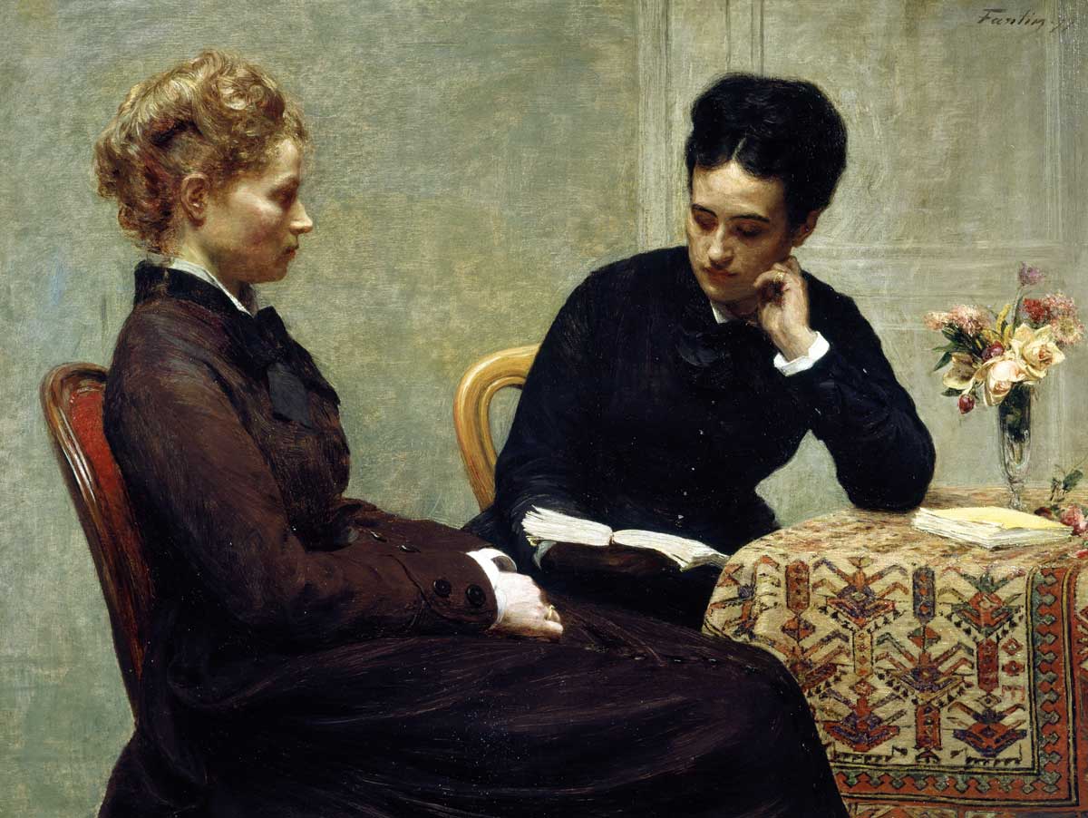 Reading, by Henri Fantin-Latour, 1877 © Bridgeman Images.