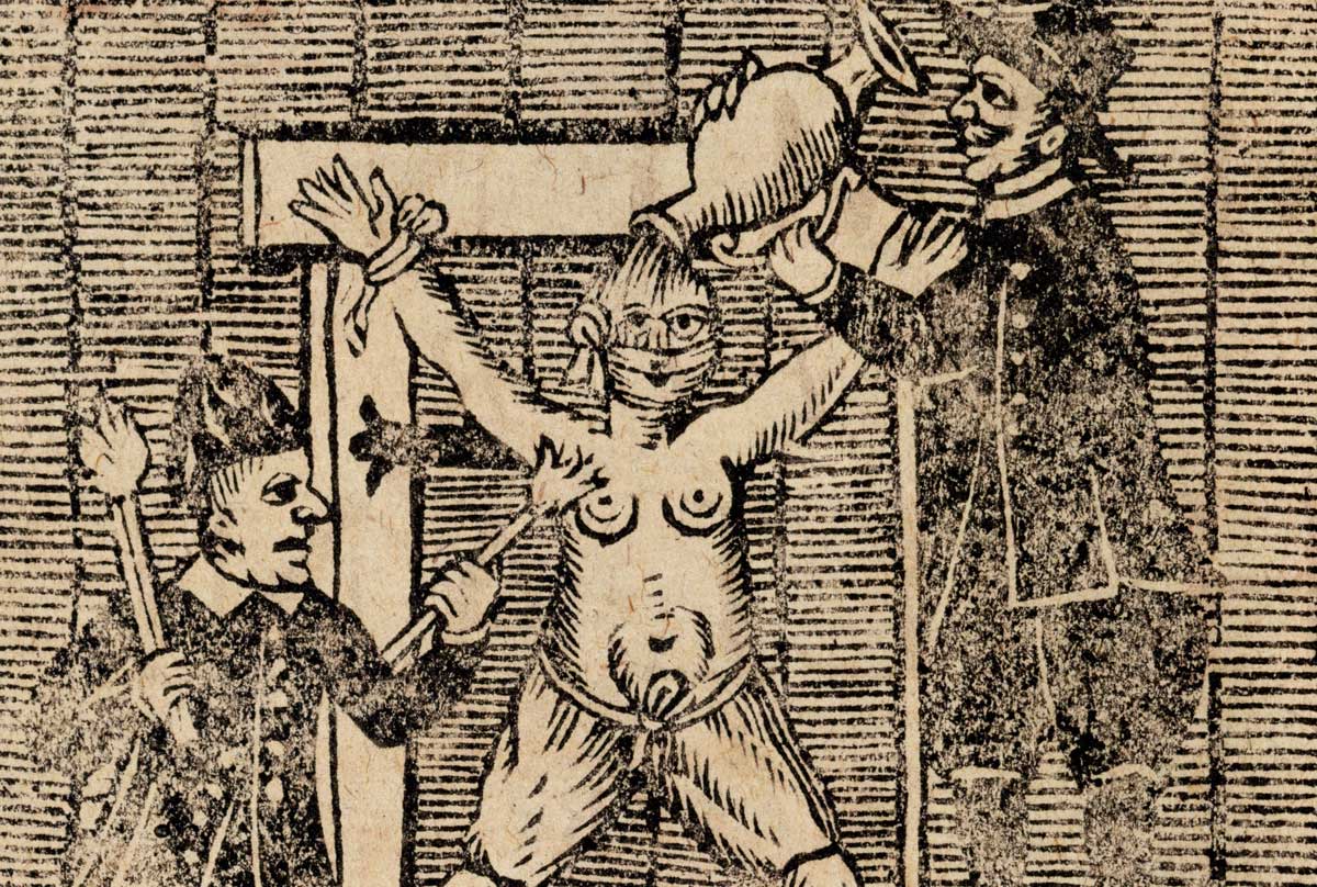 Detail of an illustration from ‘A true relation  of the unjust, cruel and barbarous proceedings against the English at Amboyna’, published 1655. © British Library Board/Bridgeman Images.
