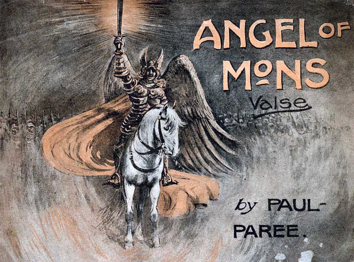 Sheet music for a waltz inspired by the Angel of Mons, 1915. Alamy.