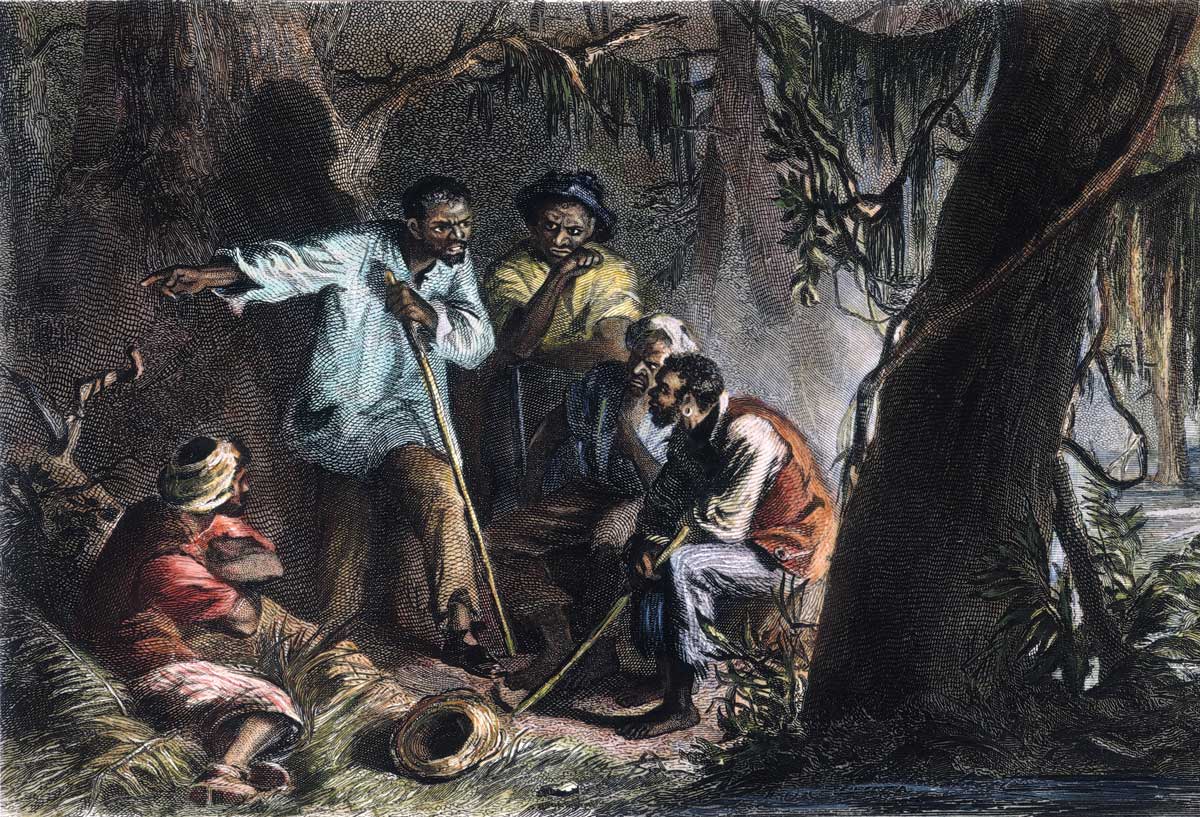 Nat Turner with his allies, engraving, 1863, after Felix Darley © Bridgeman Images.