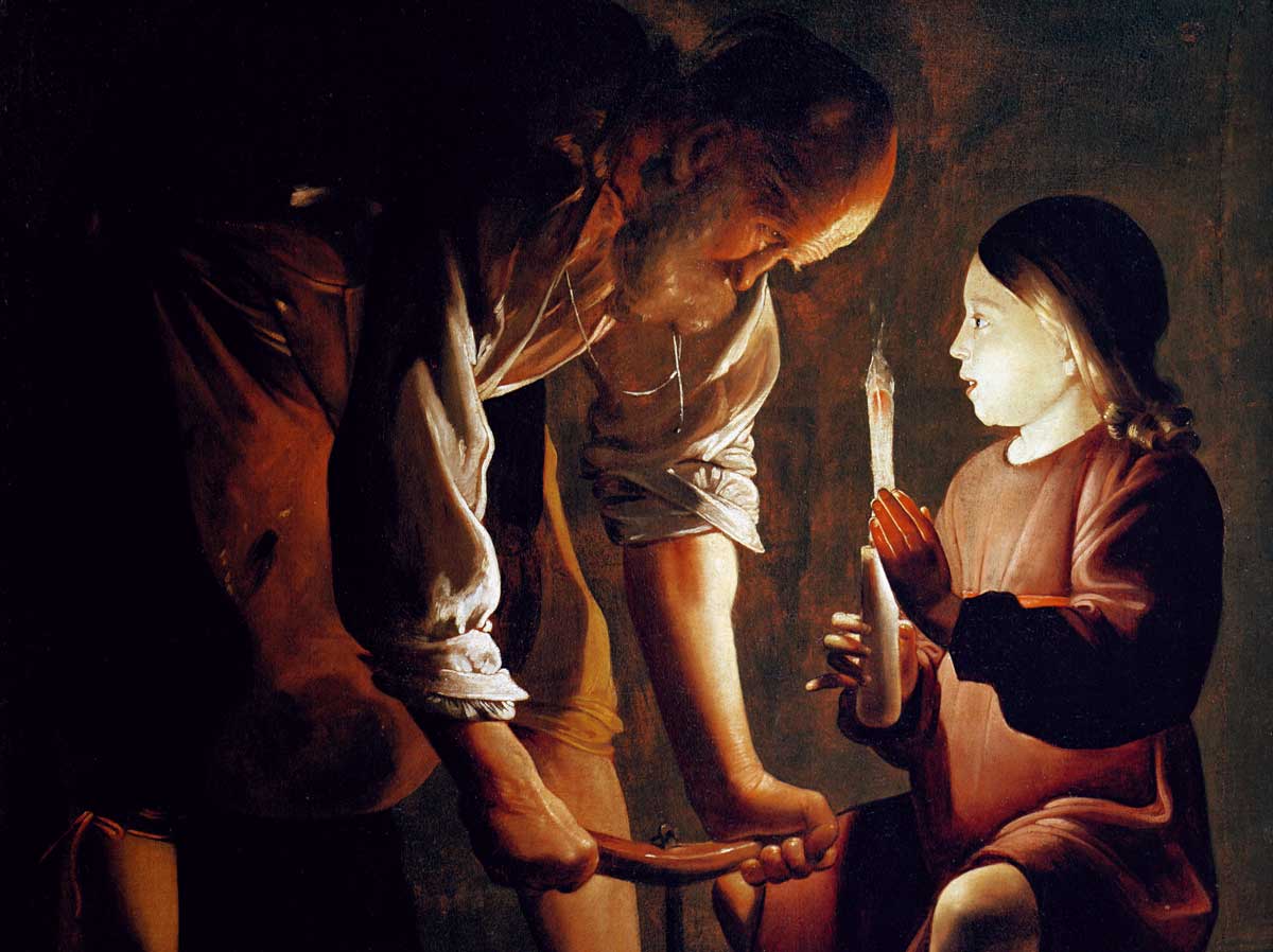 Jesus with Joseph in his Carpentry Workshop, by Georges de La Tour, c.1640, Musée du Louvre, Paris. Wikimedia/Creative Commons