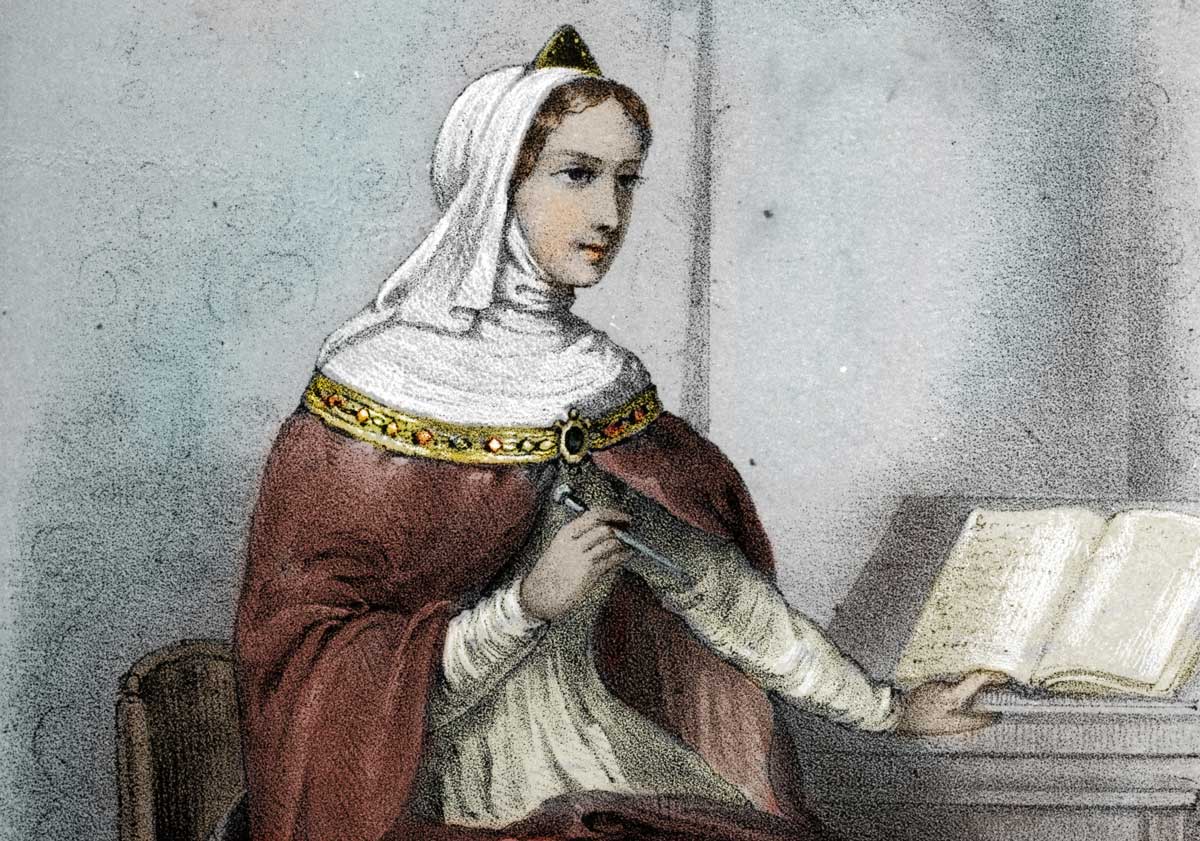  Anna Komnene depicted in a 19th-century engraving. Bridgeman Images.