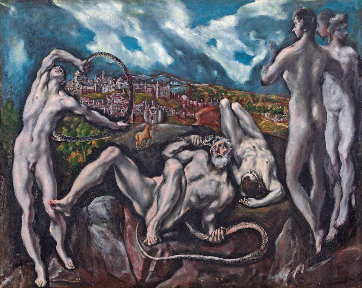 Laocoön, by El Greco, c.1610, National Gallery  of Art, Washington © Bridgeman Images.