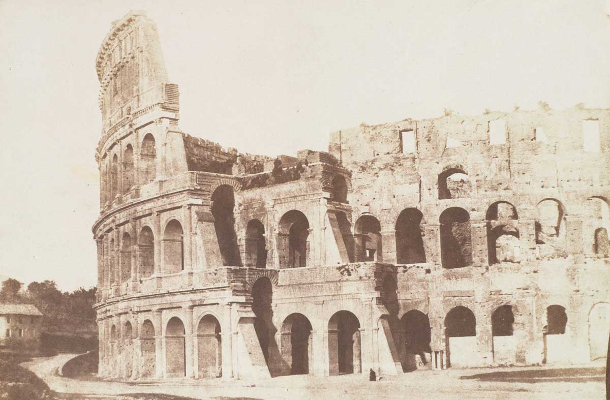 Colosseum, Rome. Photographed by Calvert Richard Jones, May 1846. Metropolitan Museum of Art.