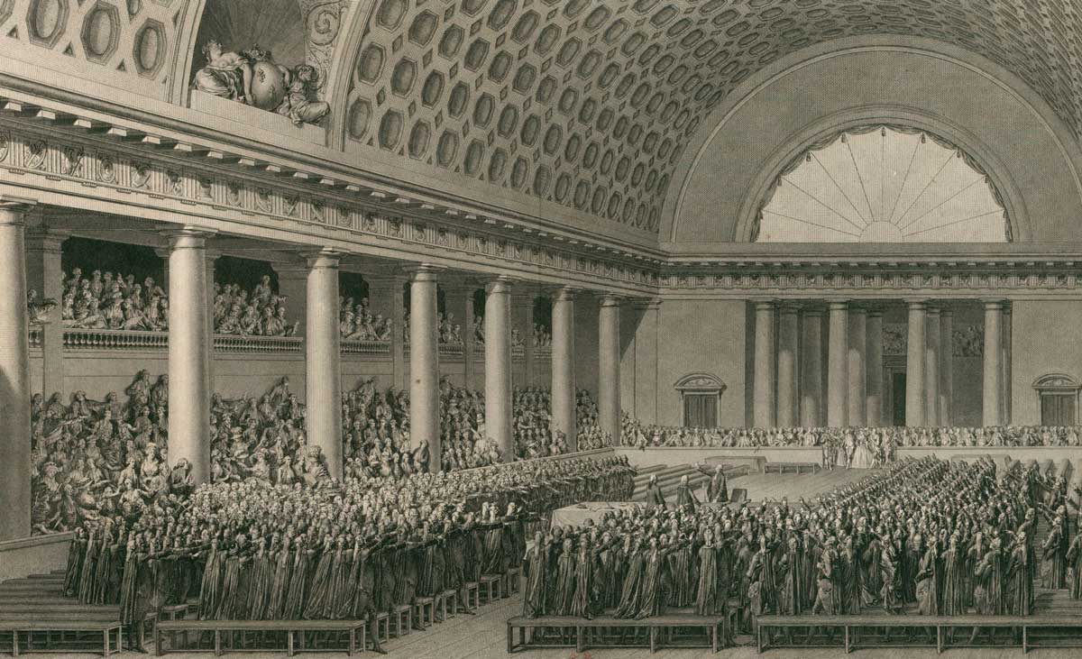 National Assembly at Versailles, 17 June 1789. 