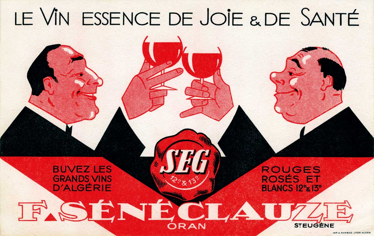 Advertisement for wine grower F. Sénéclauze, 20th century © Patrice Cartier/Bridgeman Images. 