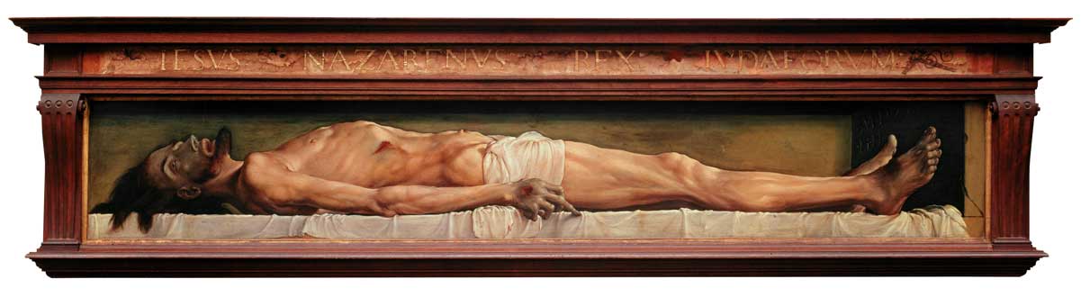 The Body of the Dead Christ in the Tomb, by Hans Holbein the Younger, 1521, Kunstmuseum, Basel. 