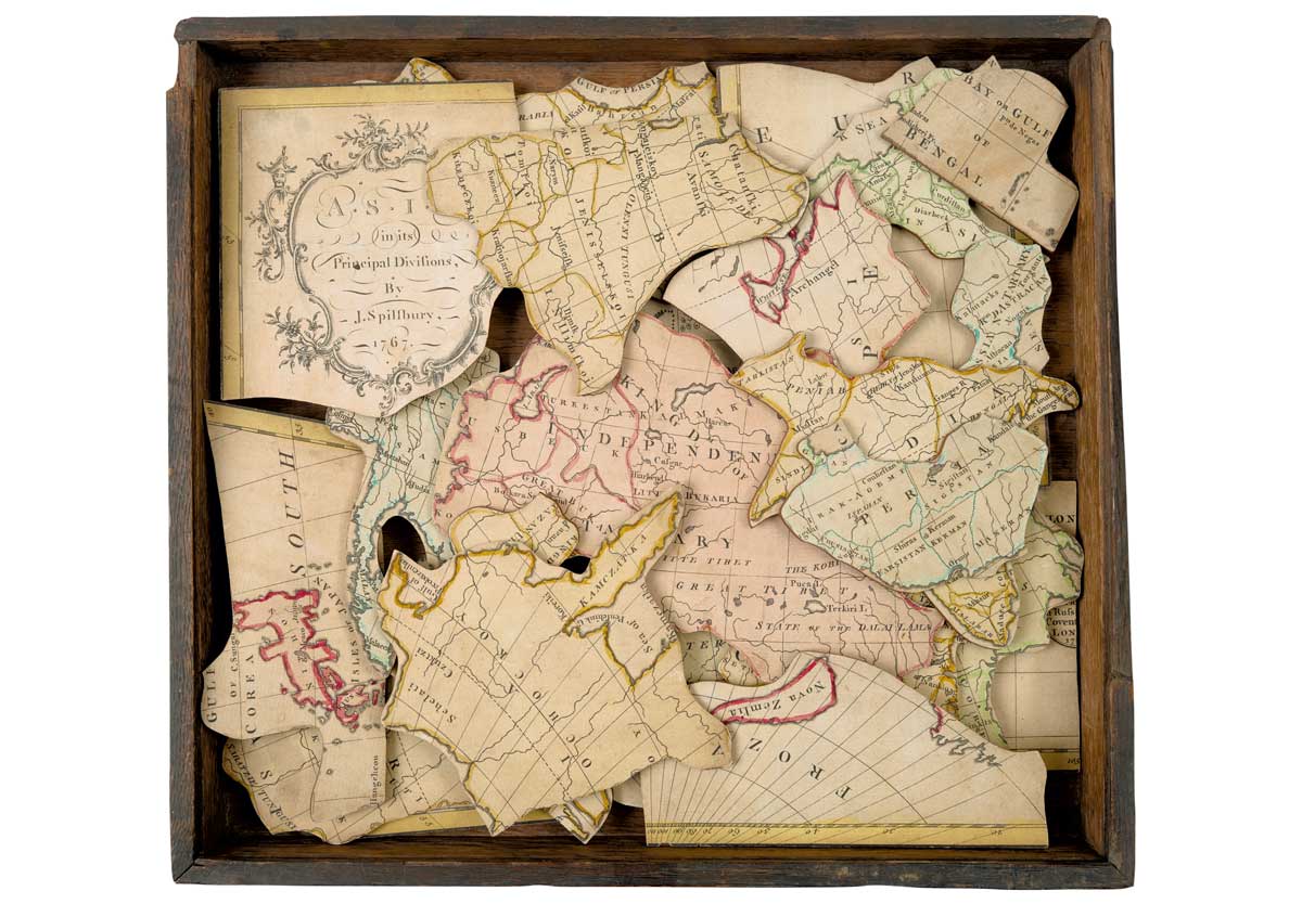 Asia in its Principal Divisions, by John Spilsbury, 1767 puzzle © British Library Board/Bridgeman Images.