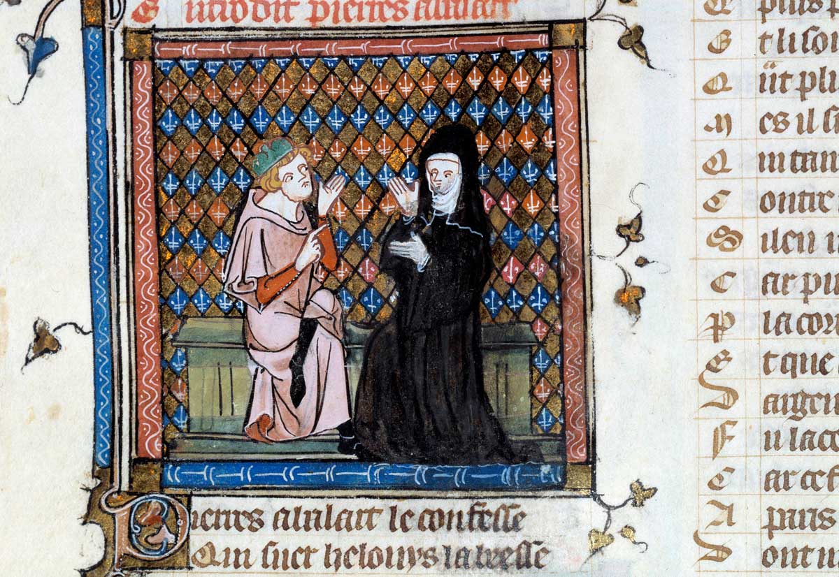 Abelard and Heloise, from the Roman de la Rose, c.1460 © Bridgeman Images.