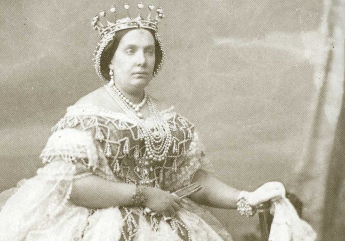 Queen Isabella II of Spain, 1861.