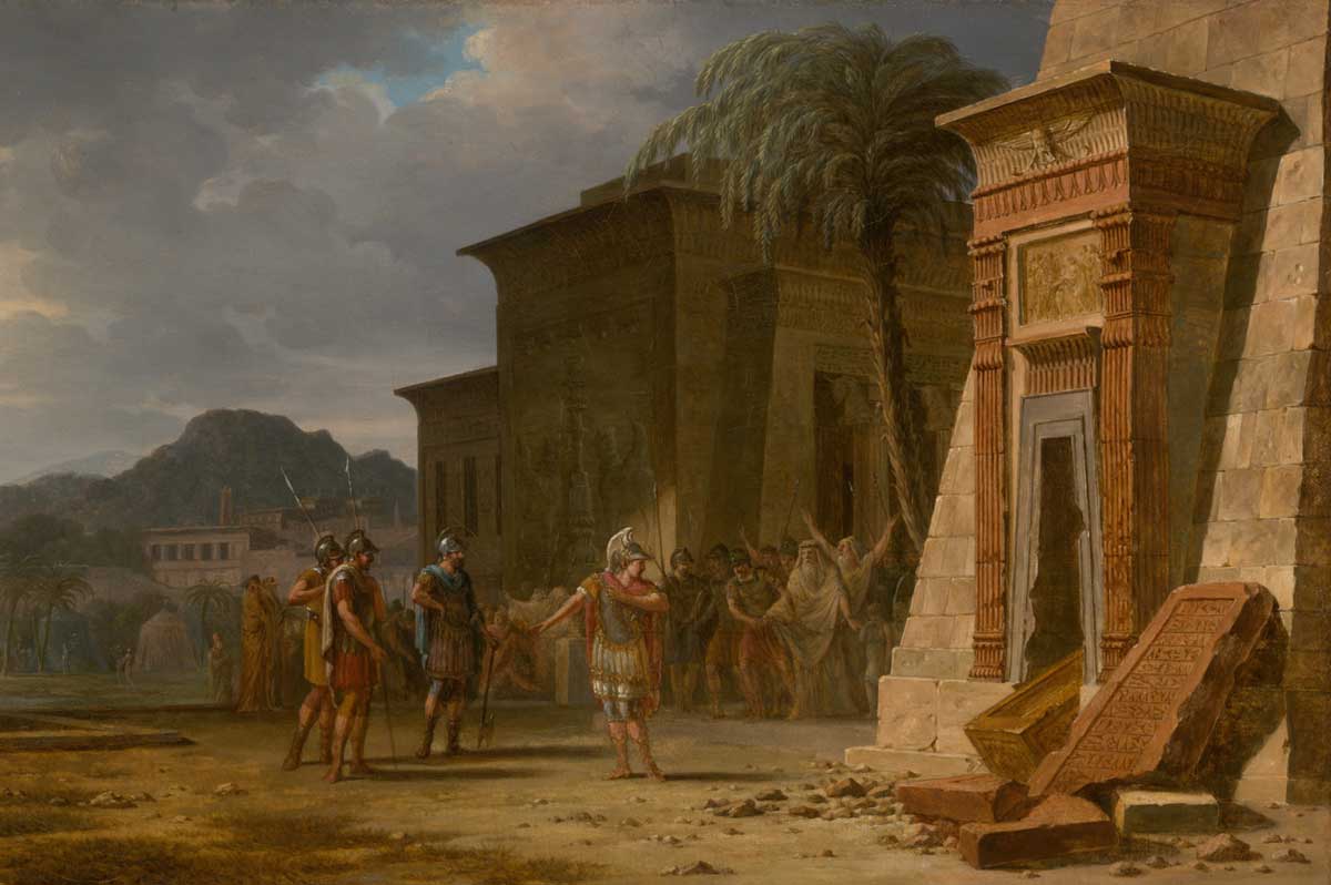 Alexander at the Tomb of Cyrus the Great, Pierre-Henri de Valenciennes, 1796. Art Institute of Chicago.