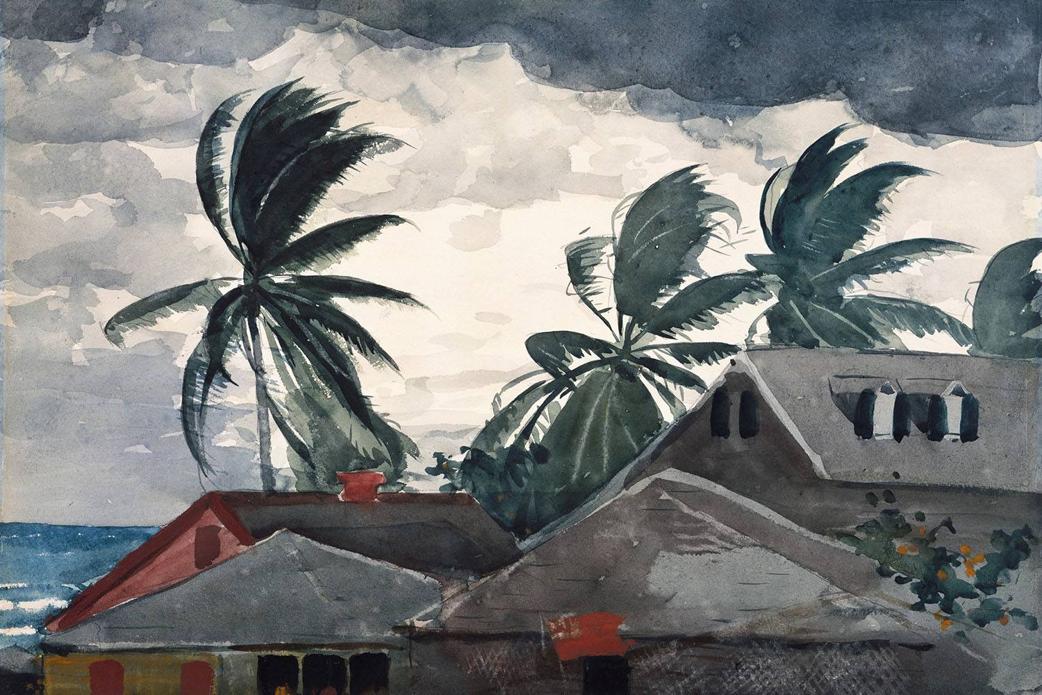 Hurricane, Bahamas, by Winslow Homer, 1898.