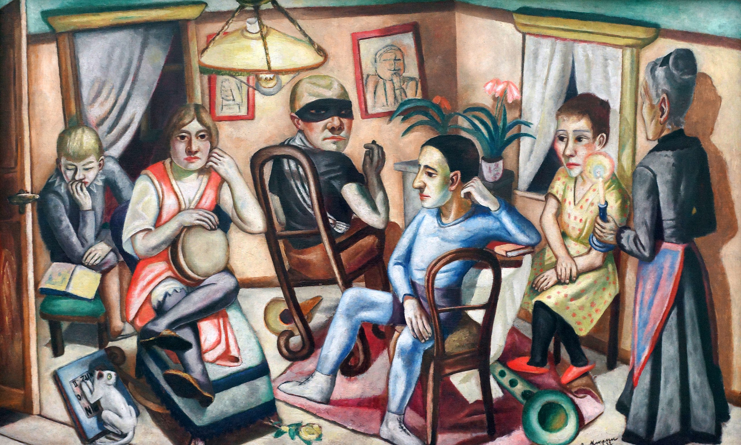 ‘Before the masquerade ball, 1922’ by Max Beckmann, a Weimar era artist branded ‘degenerate’ by the Nazis. Bavarian State Painting Collections - Modern Art Collection in the Pinakothek der Moderne Munich (CC BY-SA 4.0).