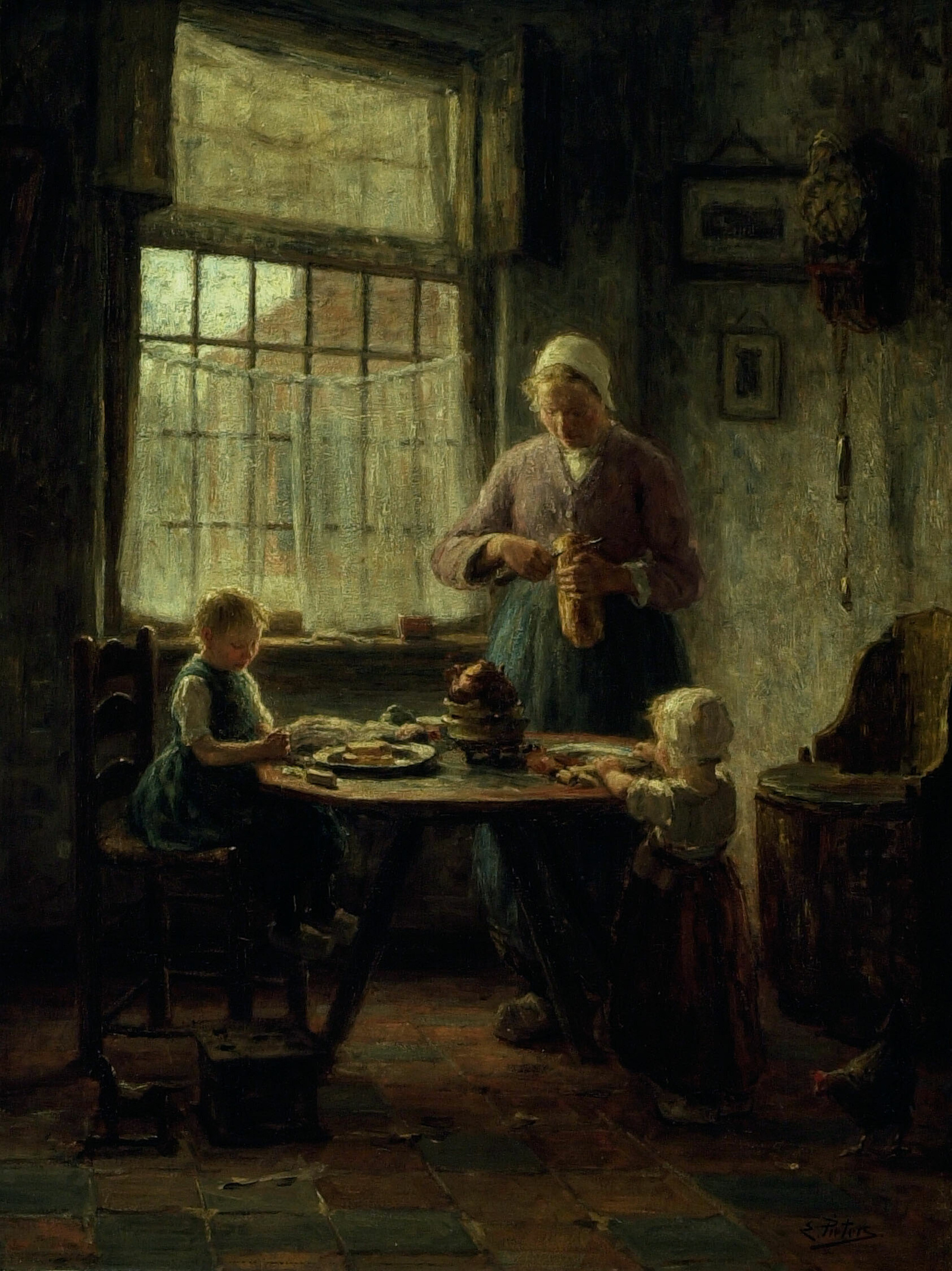 ’A Family Meal’, by Evert Pieters, c. 1890s. Art Institute of Chicago (CC0)