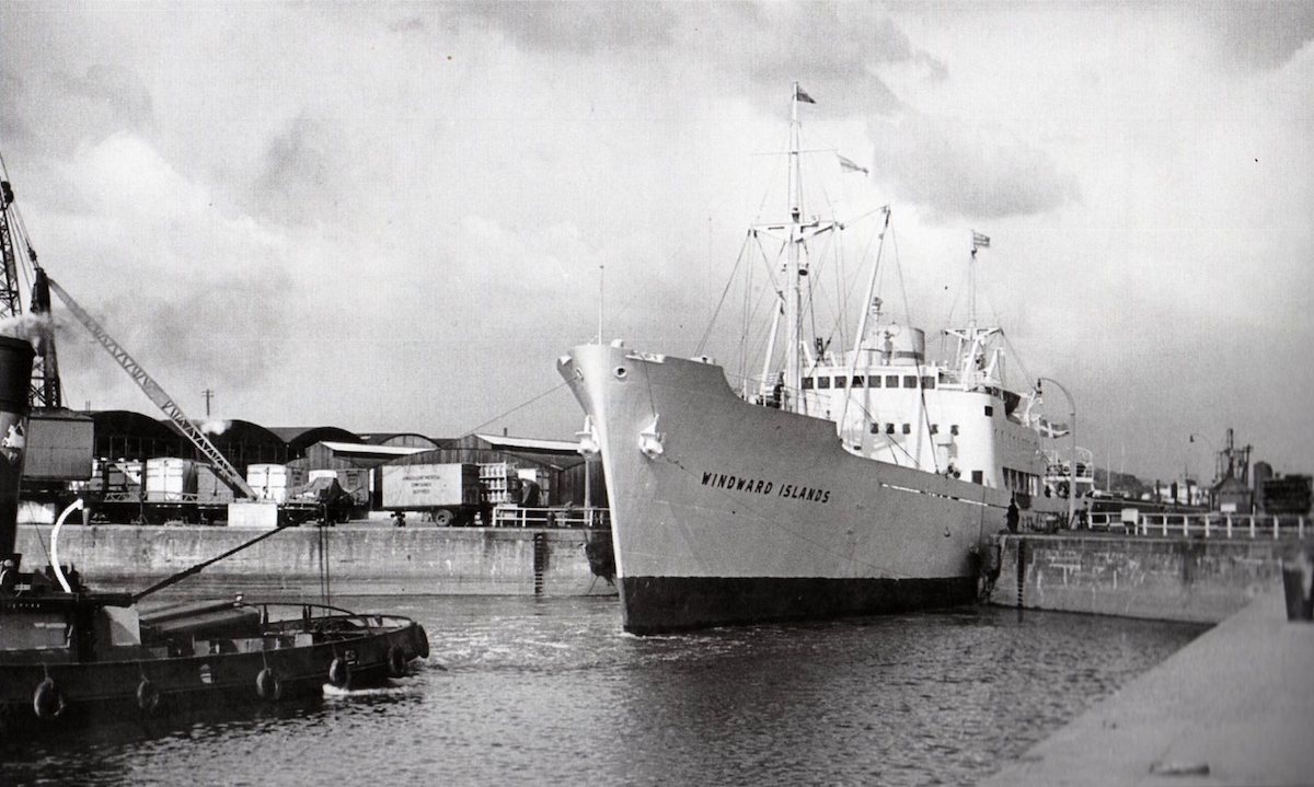 M/ 'Windward Islands' was one of the two 'banana boats' that were regular visitors to the port with cargoes from St. Lucia and Dominica. Preston Digital Archives. Image kindly provided by Mrs. J. Williams, Fulwood, Preston. Courtesy of Paul Swarbrick & Gi
